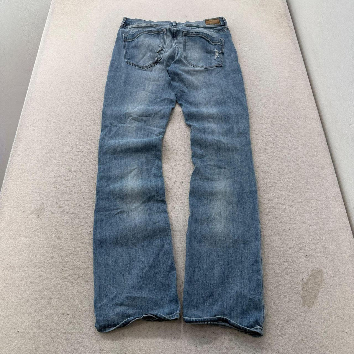 Vintage Y2K 2000's Women's Express Faded Bootcut Distressed Jeans