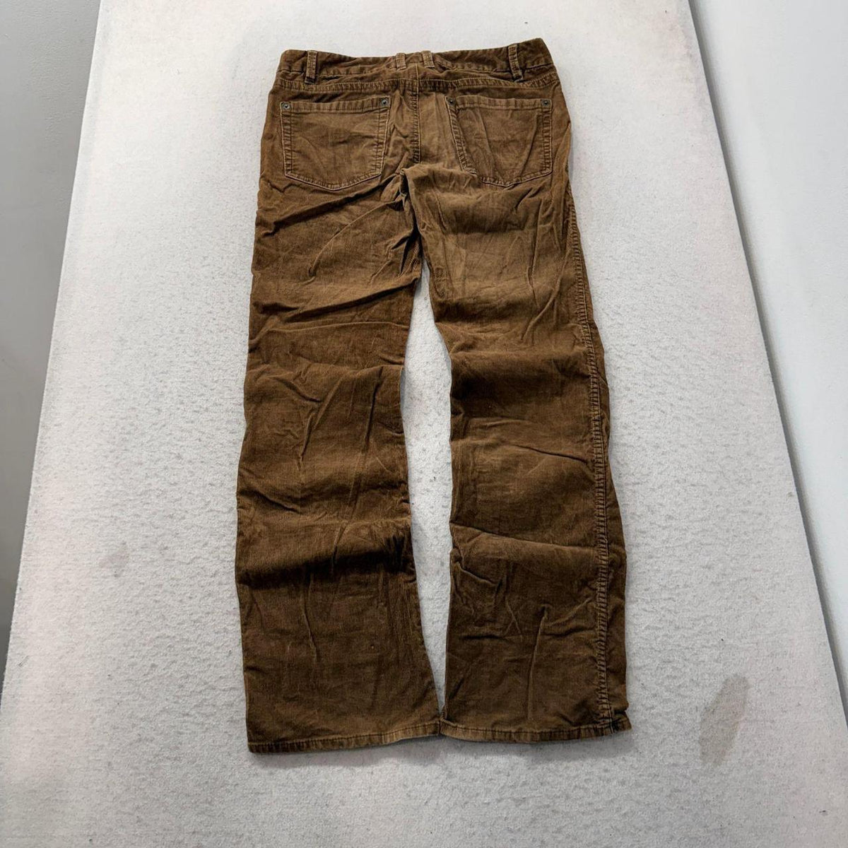 Vintage Y2K 2000's Brown Faded Open Leg Corduroy Pants