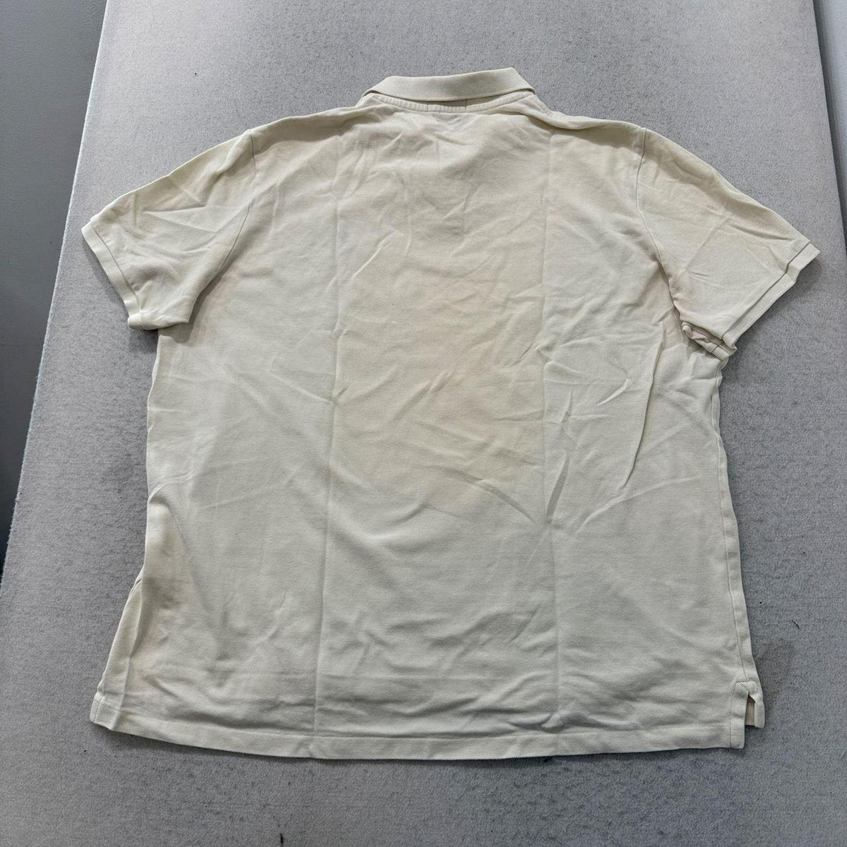 Vintage Y2K 2000's Polo Ralph Lauren Cream Blank Polo Shirt