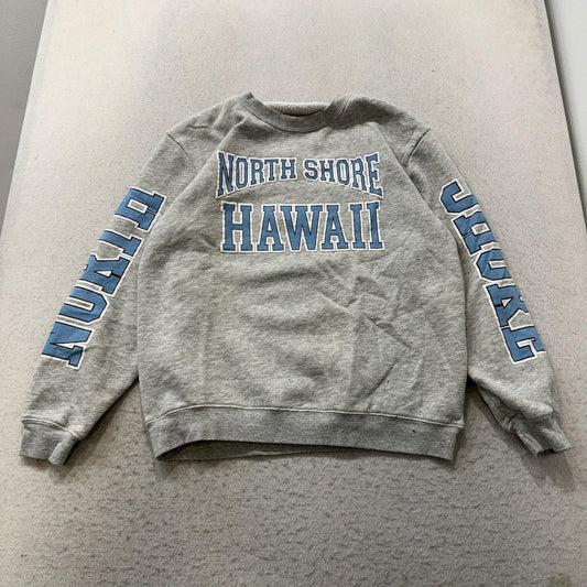 Vintage Y2K 2000's Heather Grey Boxy Graphic Sweatshirt