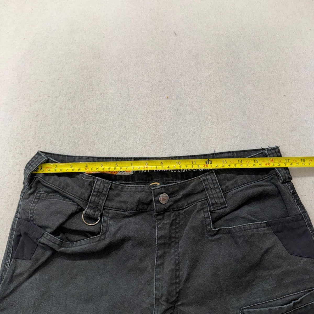 Vintage Y2K 2000's Noble Outfitters Charcoal Grey Baggy Cargo Pants
