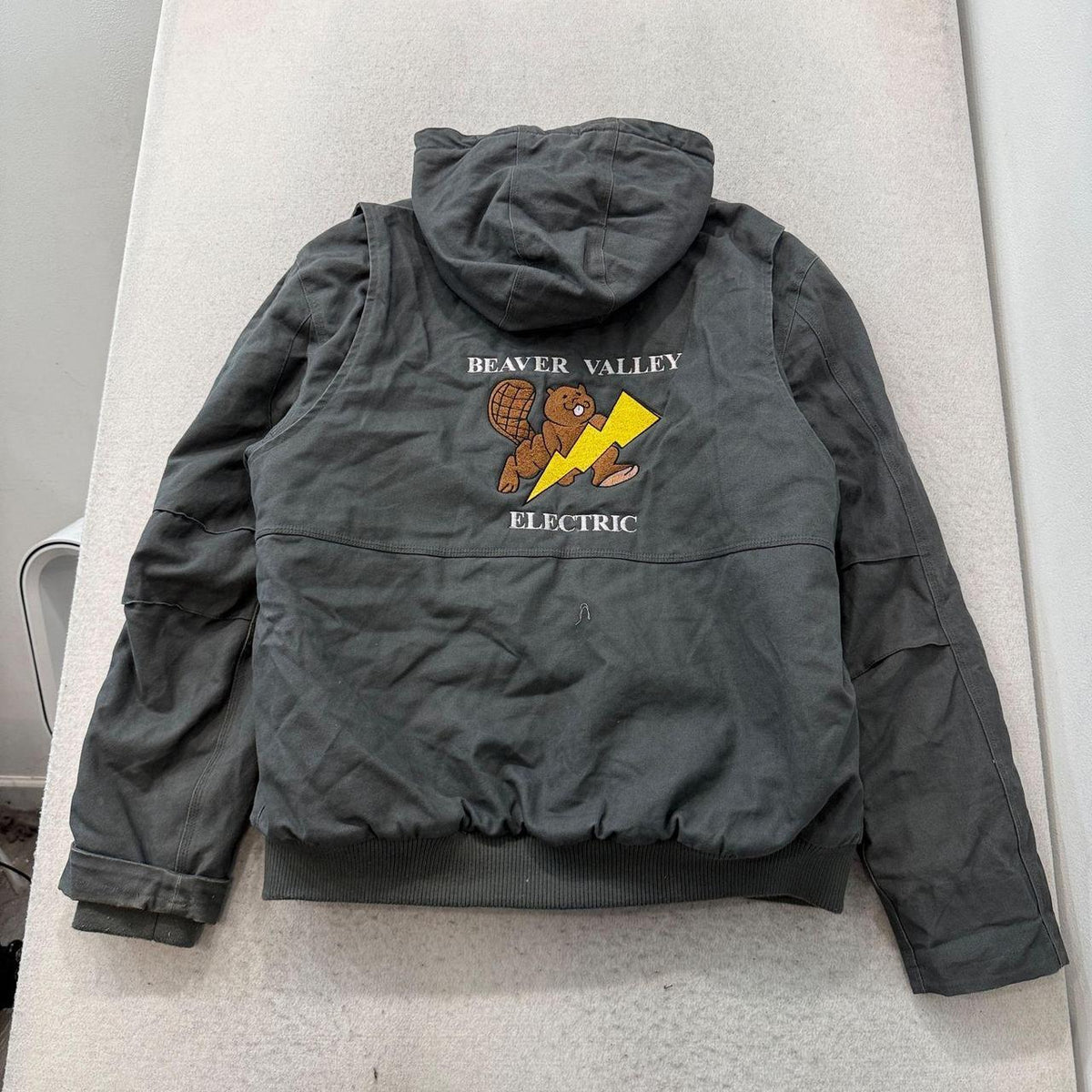 Vintage Y2K 2000's HAWX Charcoal Grey Faded Work Jacket