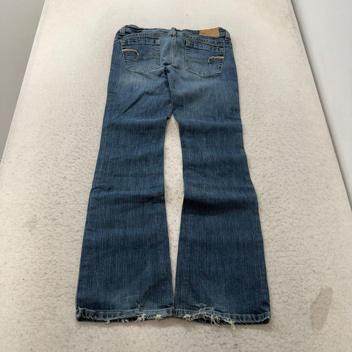 Vintage Y2K 2000's American Eagle Faded Flare Distressed Jeans