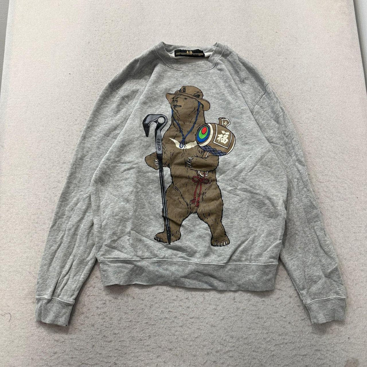 Vintage Y2K 2000's Ogawa Grey Graphic Crewneck Sweatshirt