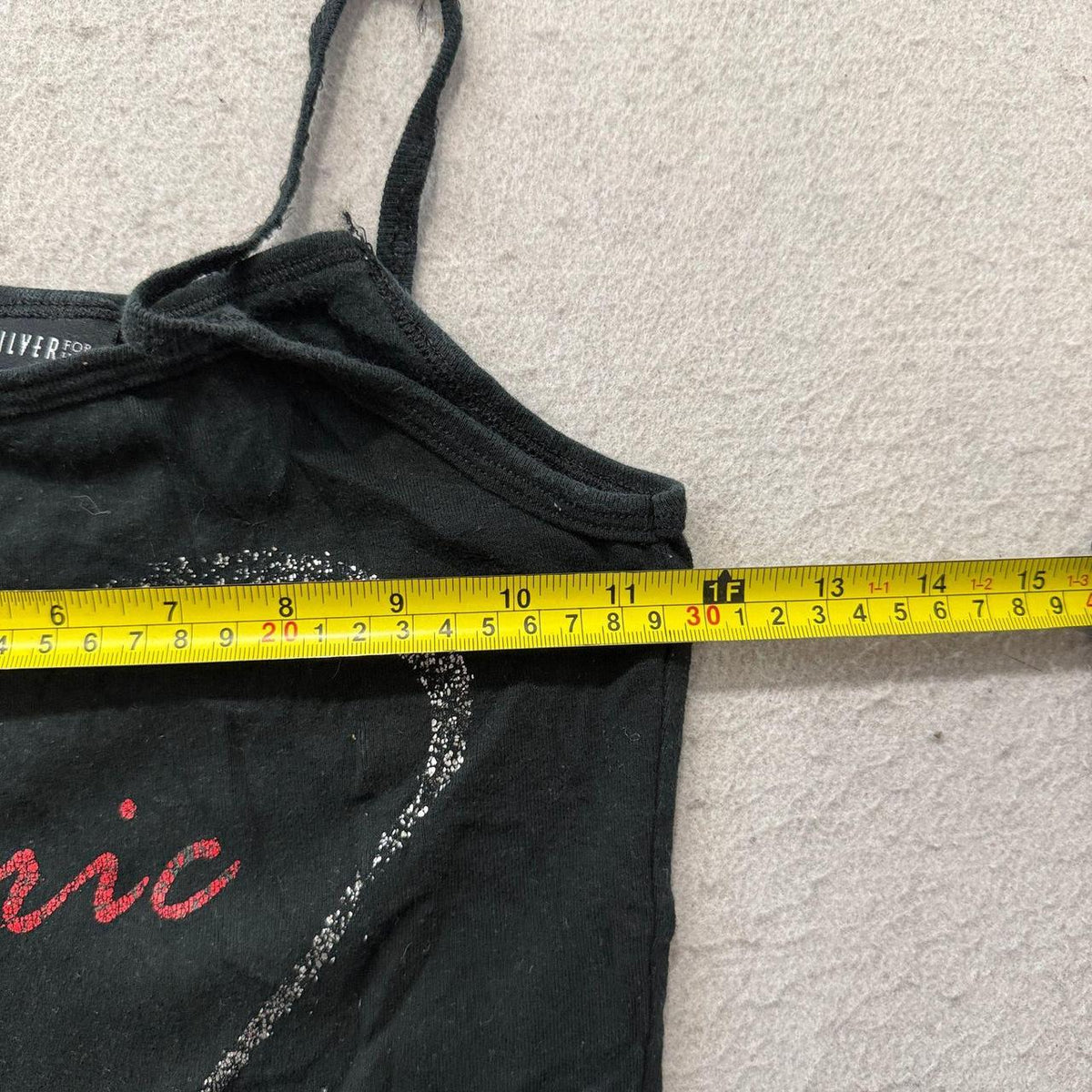 Vintage Y2K 2000's Women's Black Graphic Camisole Tank Top
