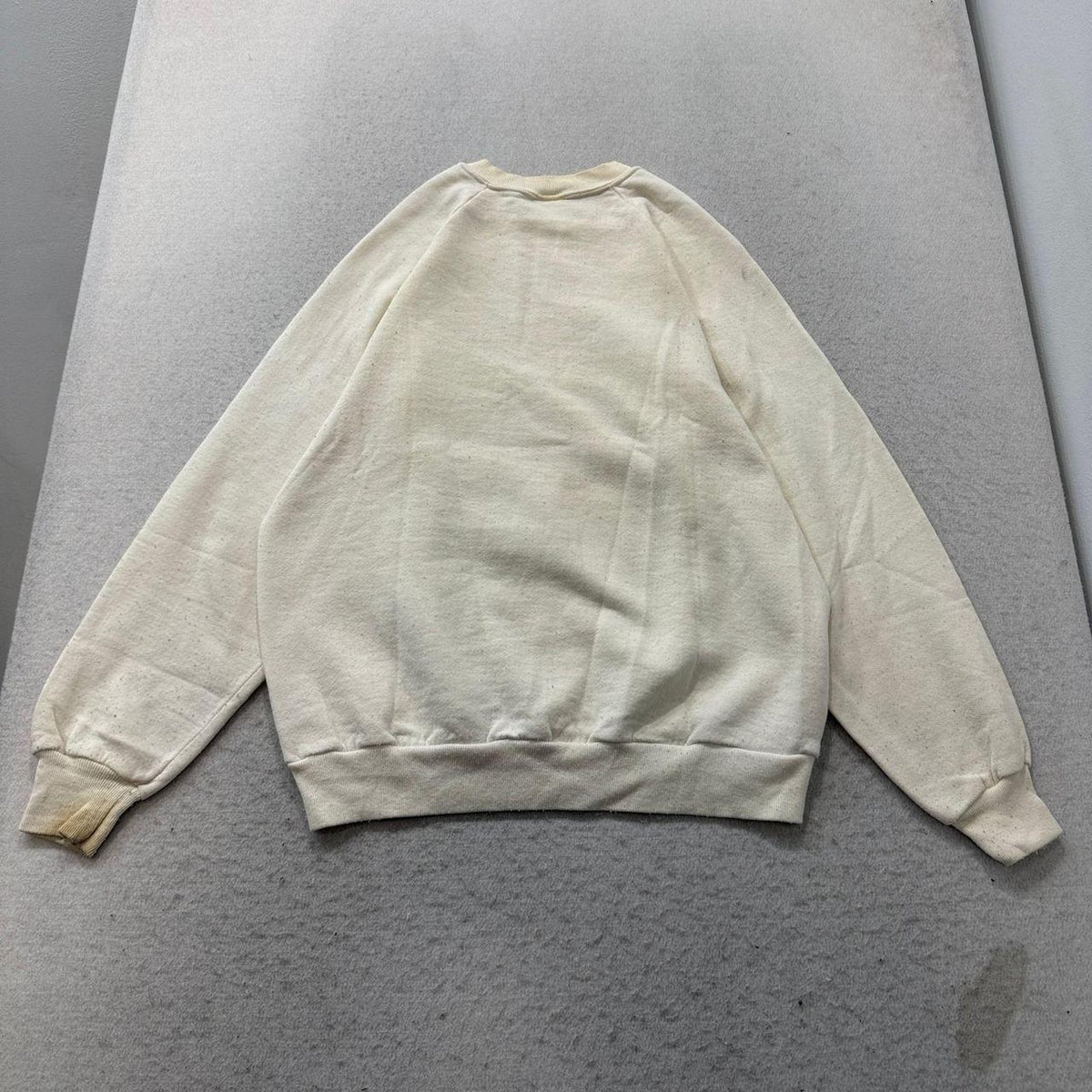 Vintage 90s Jerzees Cream Oversized Graphic Sweatshirt