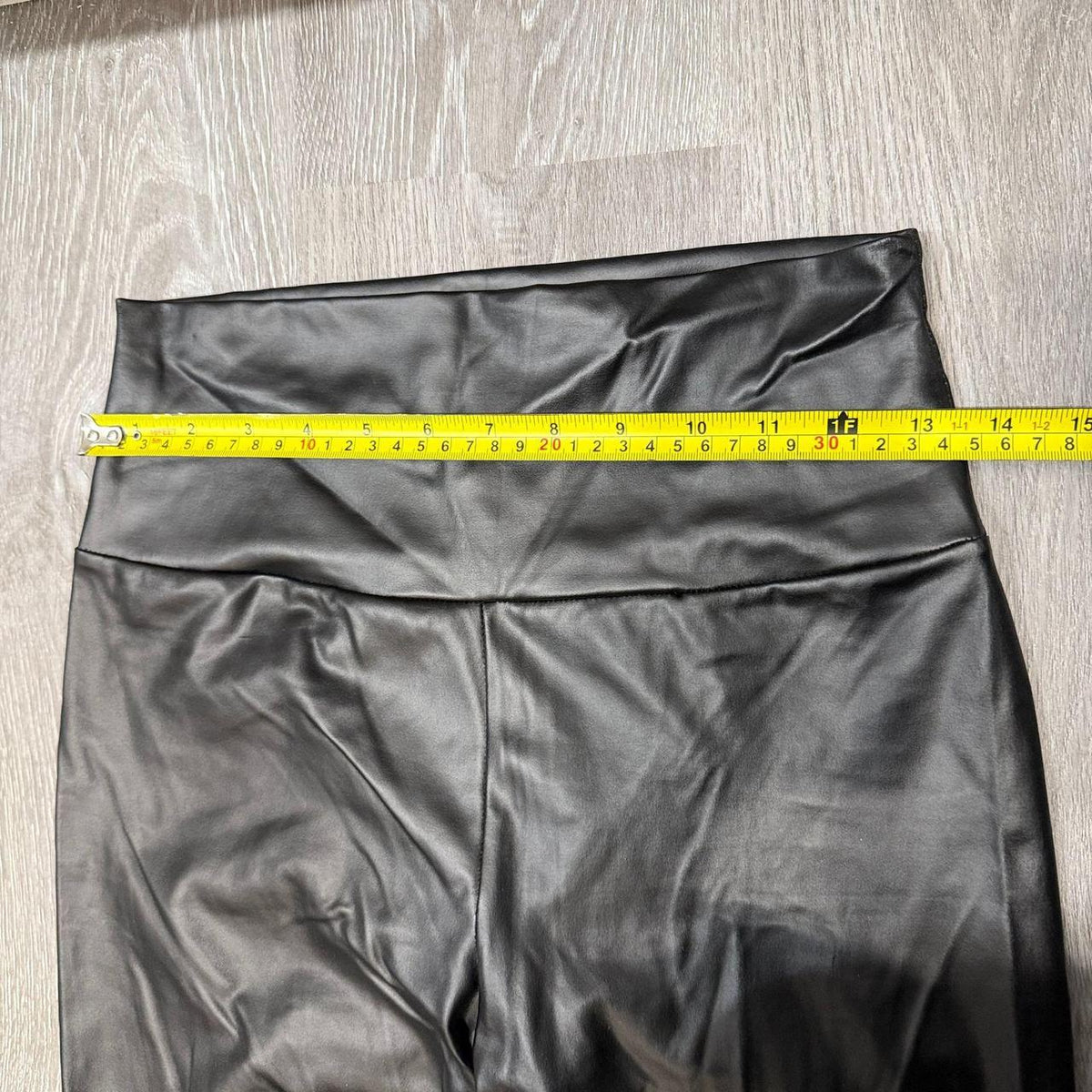 Vintage Y2K 2000's Women's Black Open Leg Leather Pants