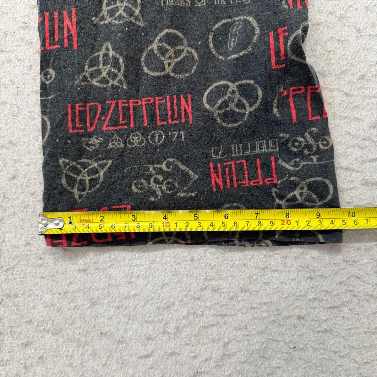 Vintage 90s Led Zeppelin Faded Charcoal Graphic Pajama Pants
