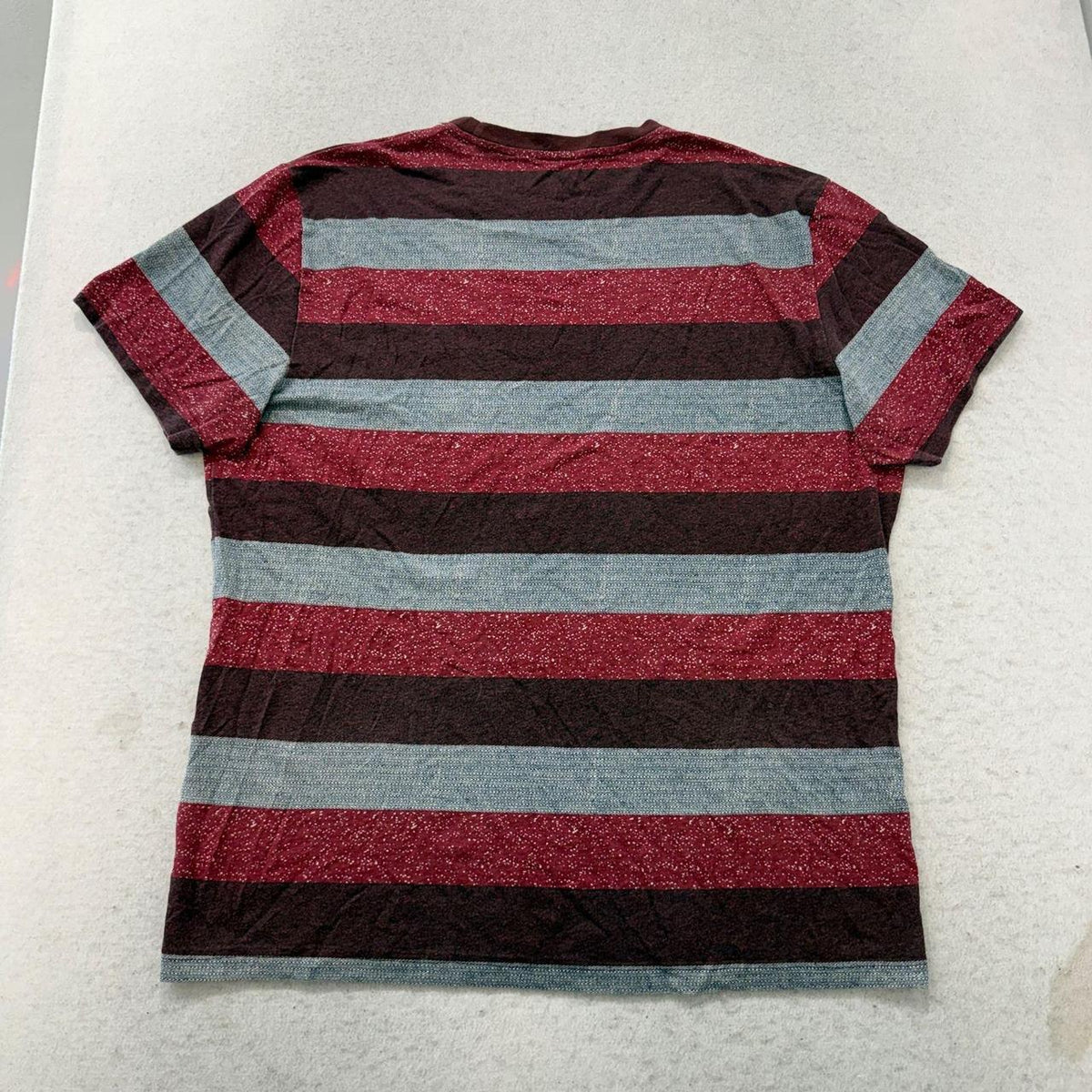 Vintage Y2K 2000's American Rag Burgundy Striped Grunge Tee