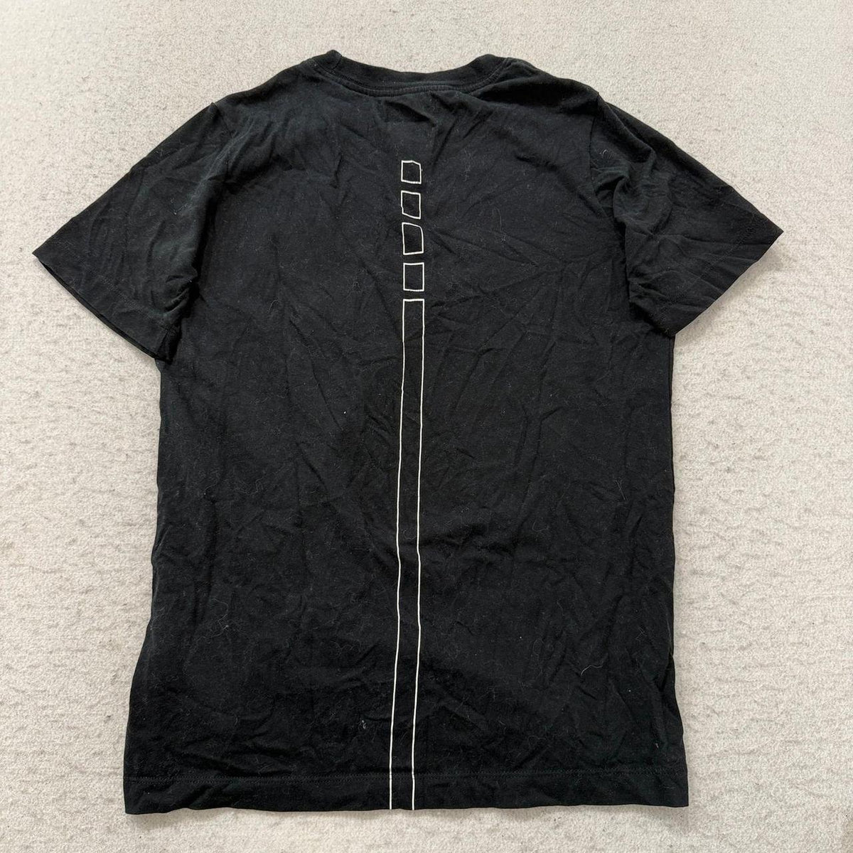 Vintage Y2K 2000's Nike Black Graphic Spellout Elite Tee