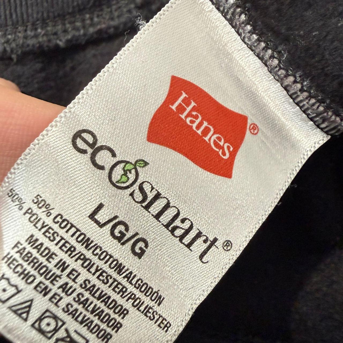 Vintage Y2K 2000's Women's Hanes Black Baggy Lounge Pants