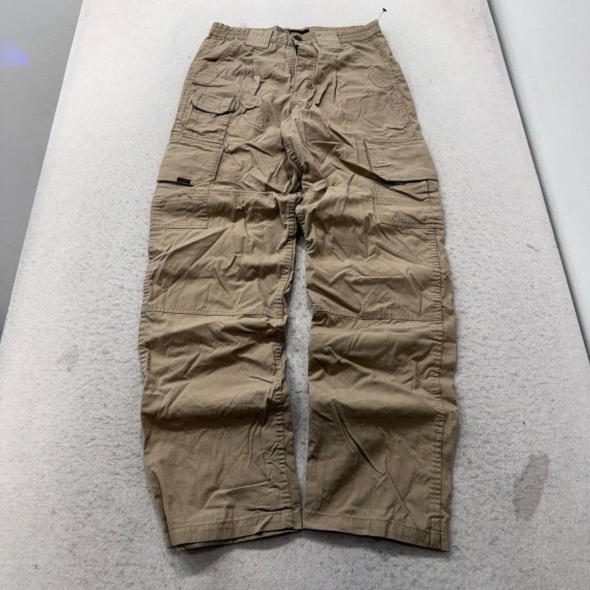 Vintage Y2K 2000's Bullwhip Khaki Baggy Cargo Tactical Pants