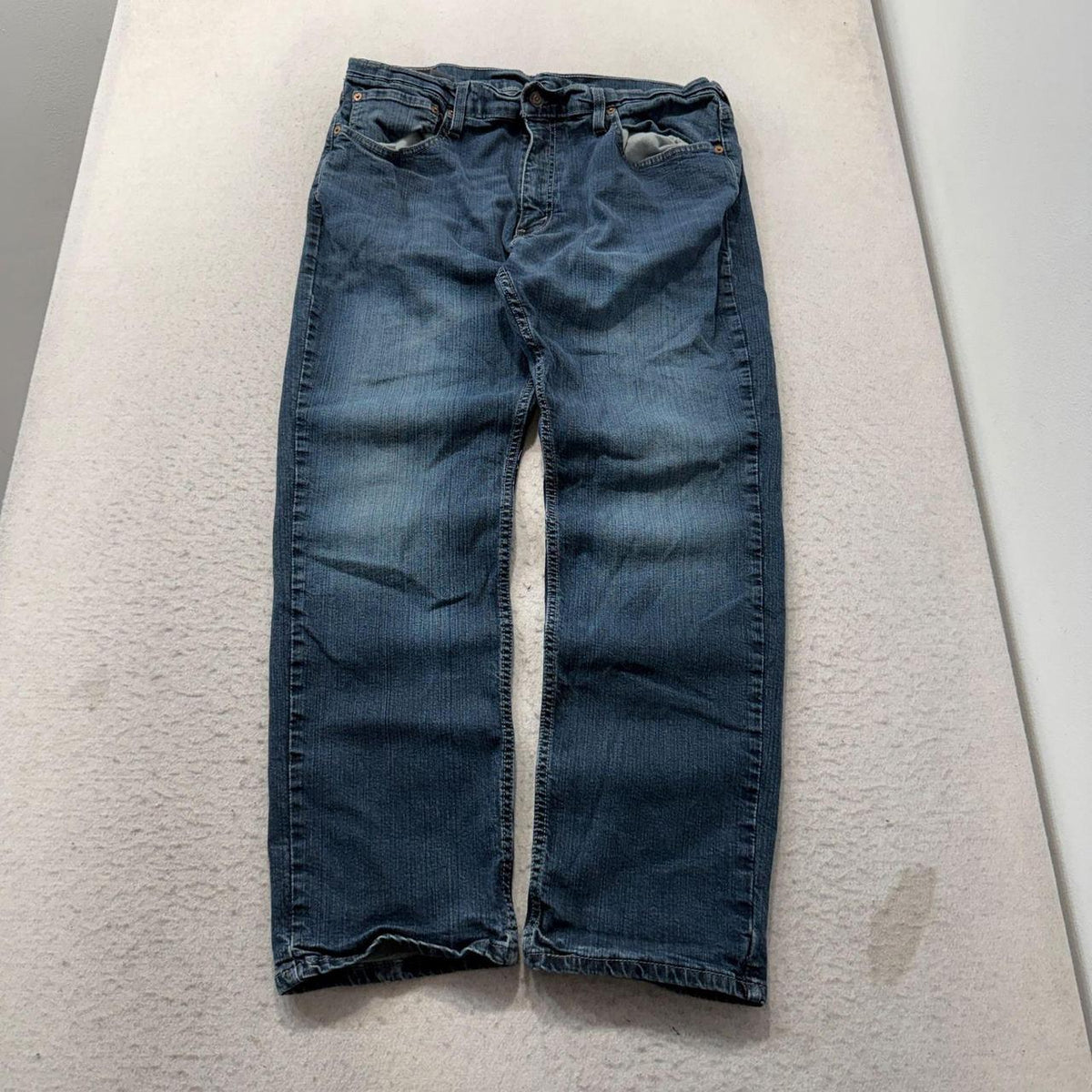 Vintage Y2K 2000's Faded Open Leg Distressed Jeans