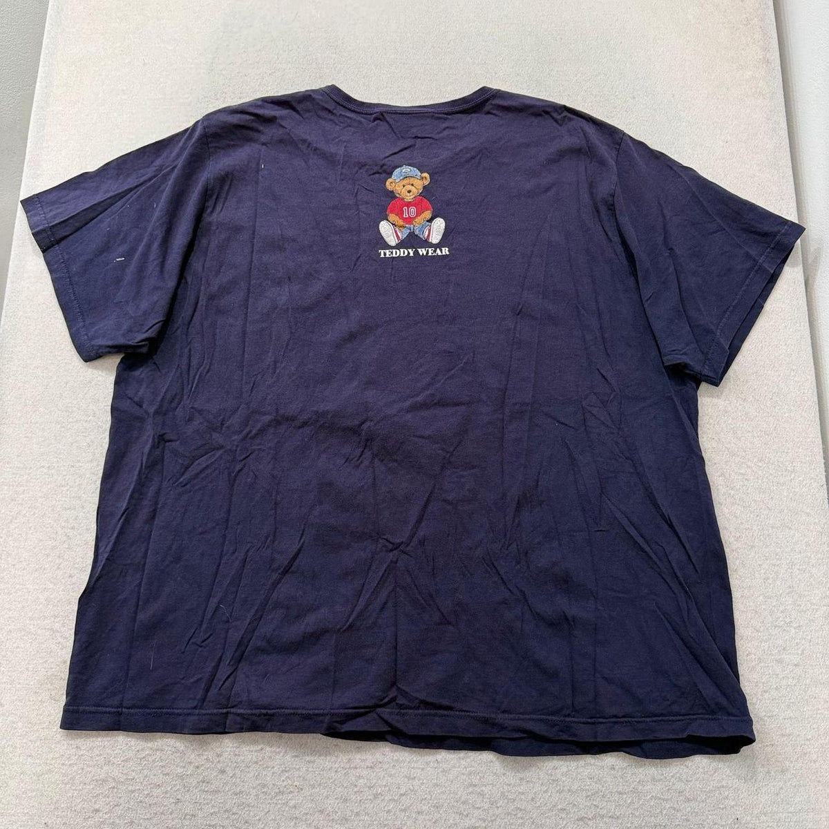 Vintage Y2K 2000's Women's Bobbie Brooks Navy Faded Graphic Tee