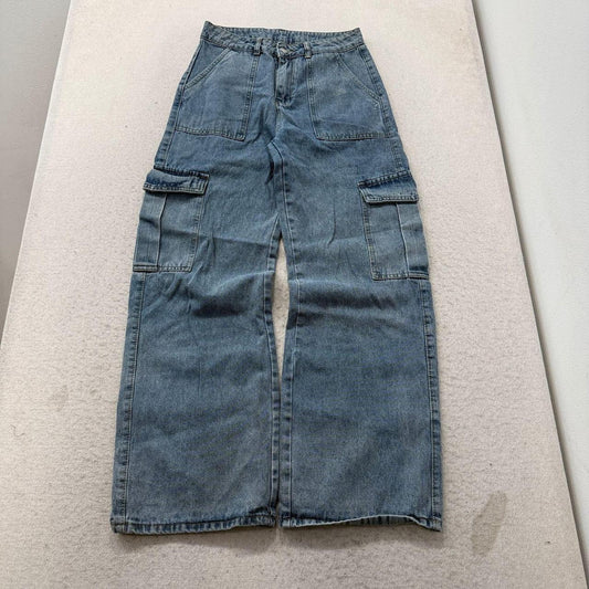 Vintage Y2K 2000's Women's Faded Baggy Cargo Jeans