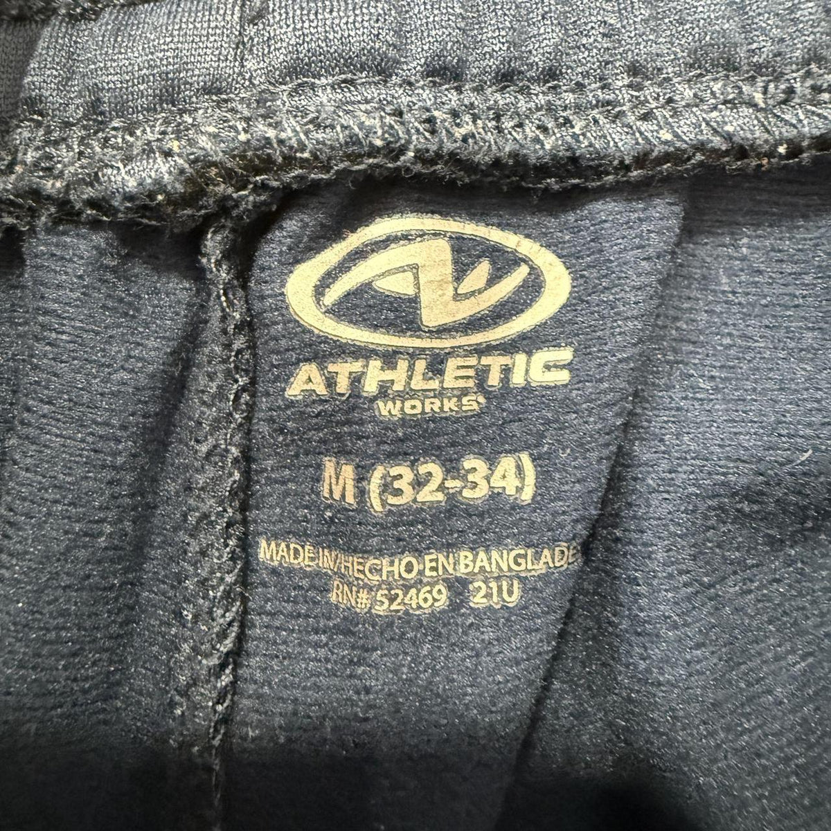 Vintage Y2K 2000's Athletic Works Navy Baggy Track Pants
