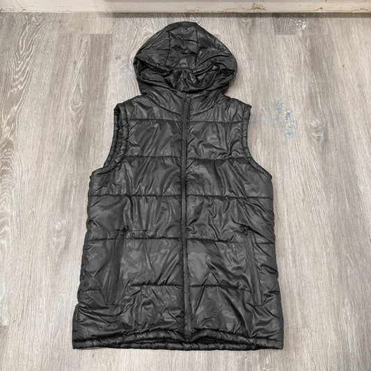 Vintage Y2K 2000's Women's Black Boxy Puffer Vest