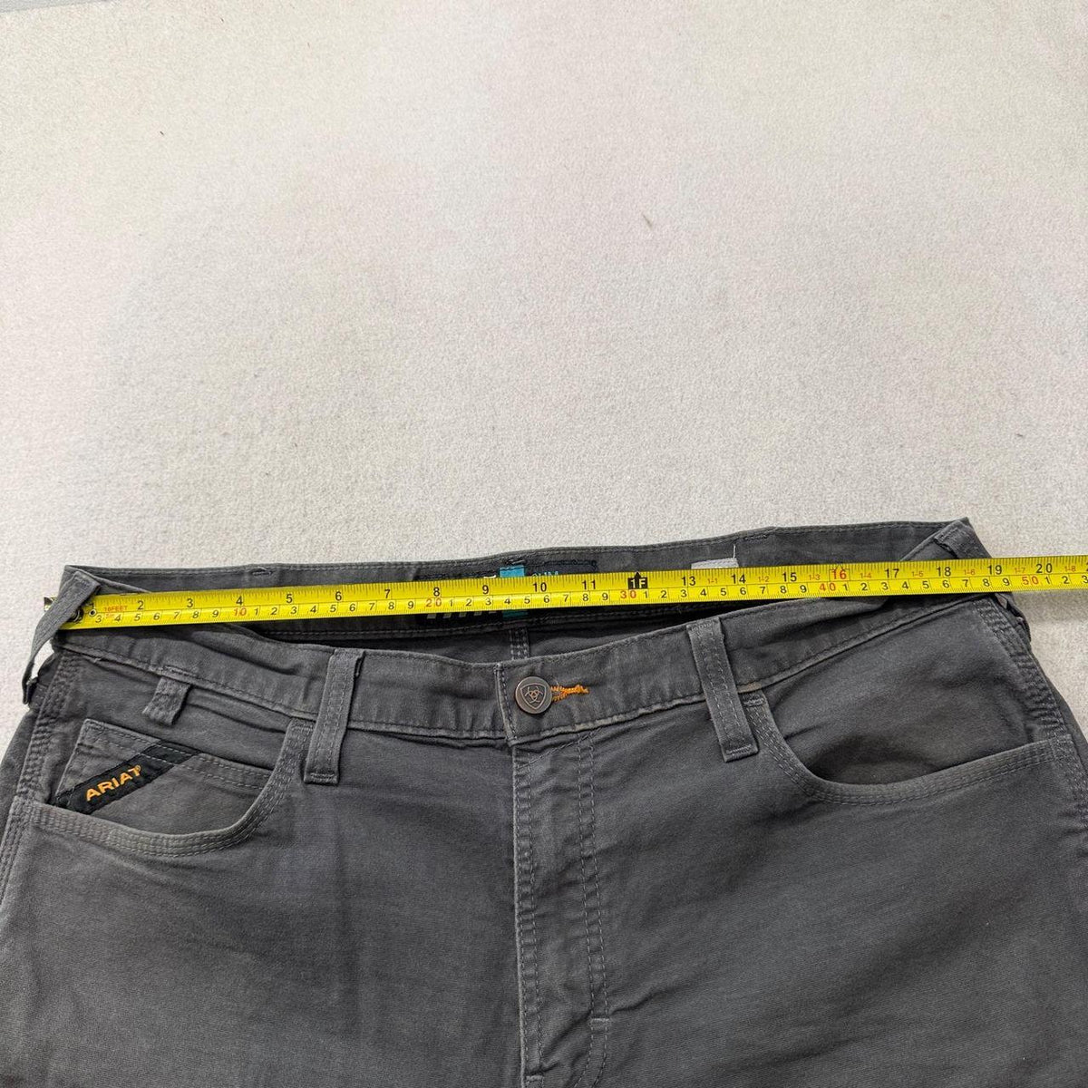 Vintage Y2K 2000's Ariat Charcoal Grey Baggy Cargo Pants