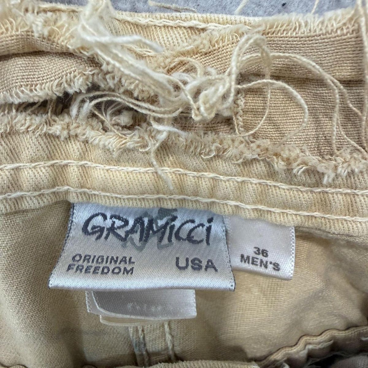 Vintage Y2K 2000's Gramicci Khaki Baggy Cargo Pants