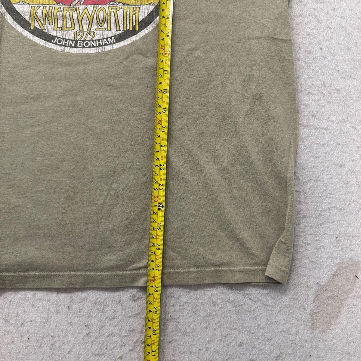 Vintage 90s Anvil Sage Green Grunge Led Zeppelin Graphic Tee