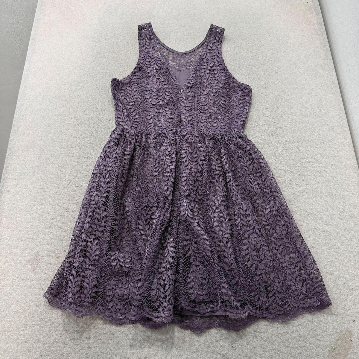 Vintage Y2K 2000's Francesca's Dusty Purple Mauve Lace Dress
