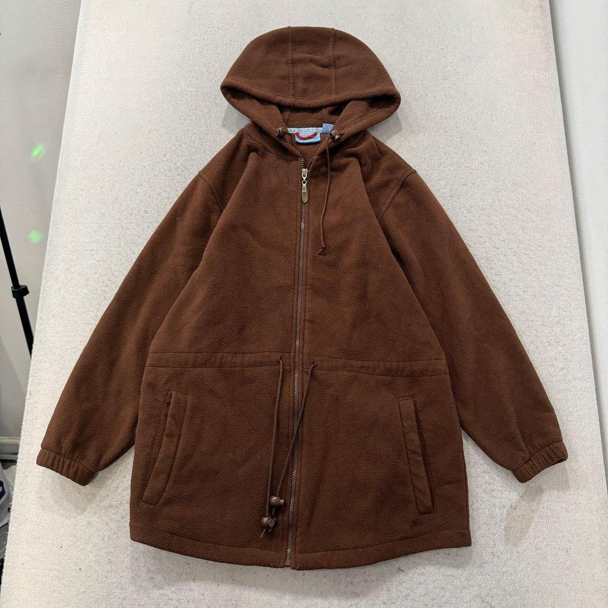 Vintage Y2K 2000's PT Sportswear Brown Boxy Zip Up Hoodie