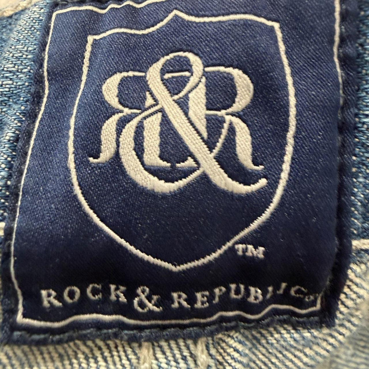 Vintage Y2K 2000's Rock & Republic Distressed Faded Denim Shorts