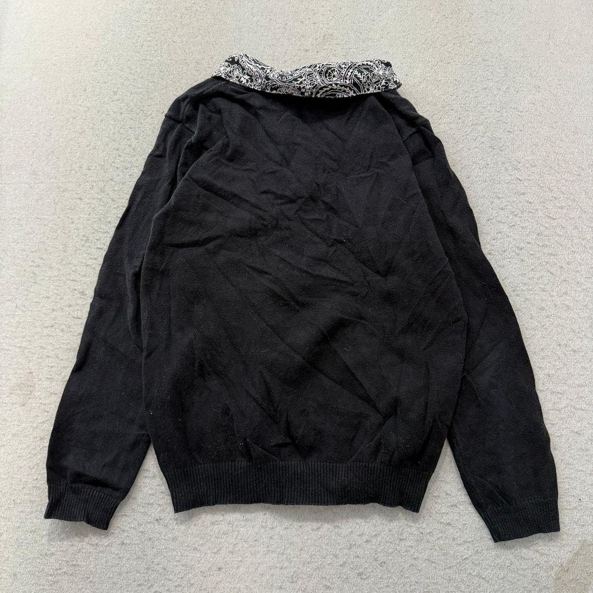 Vintage Y2K 2000's Women's Karen Scott Black Boxy Pullover Sweater