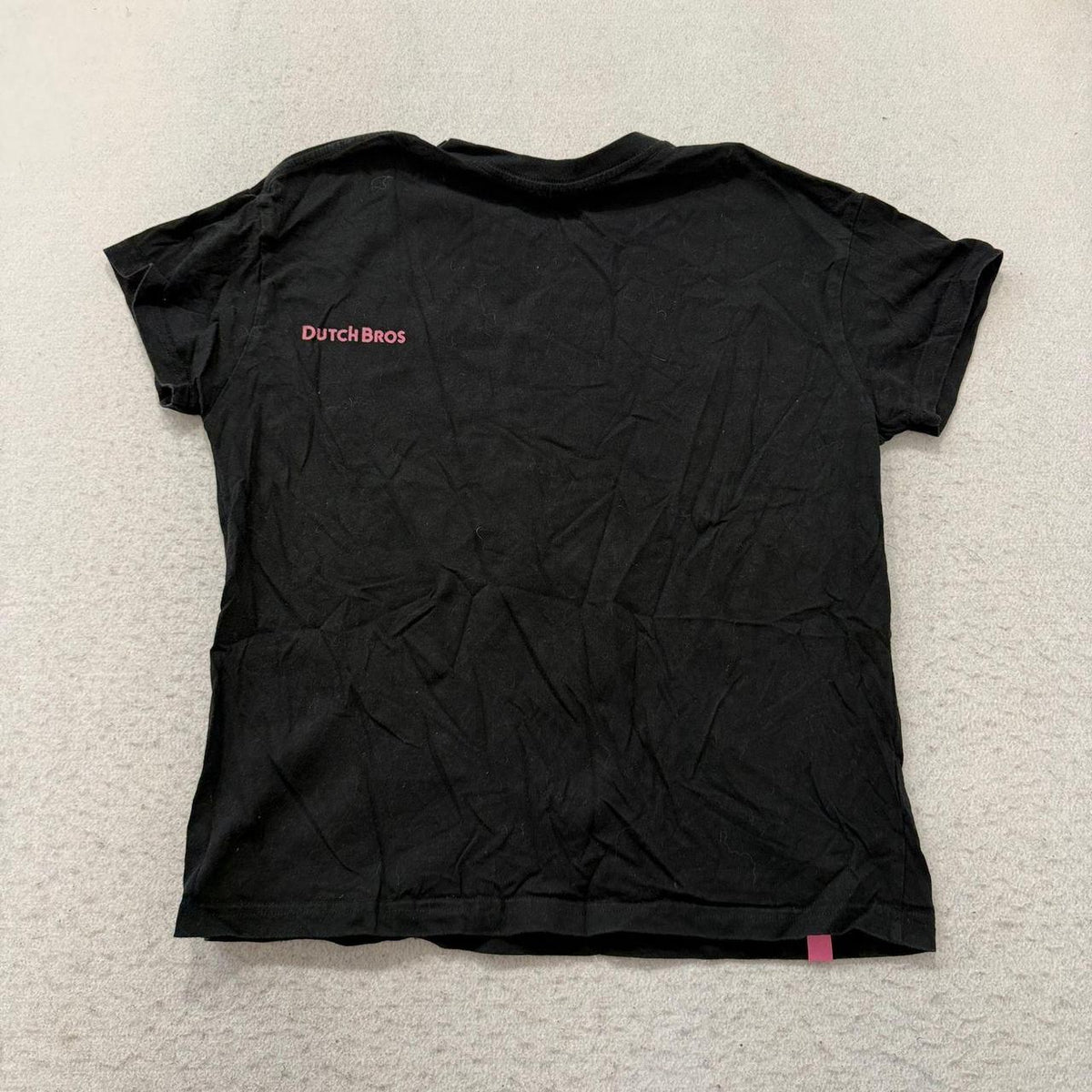 Vintage Y2K 2000's Dutch Bros Black Boxy Graphic Tee