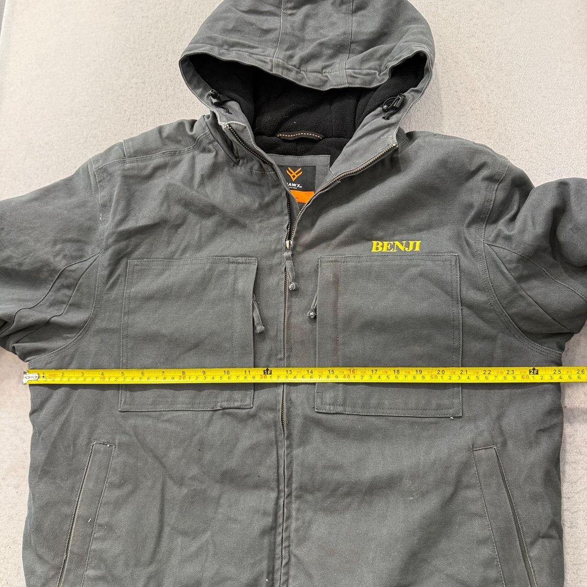 Vintage Y2K 2000's HAWX Charcoal Grey Faded Work Jacket