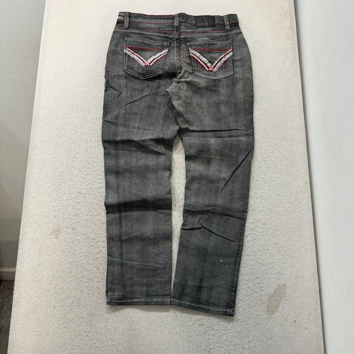 Vintage Y2K 2000's Method Charcoal Faded Open Leg Jeans