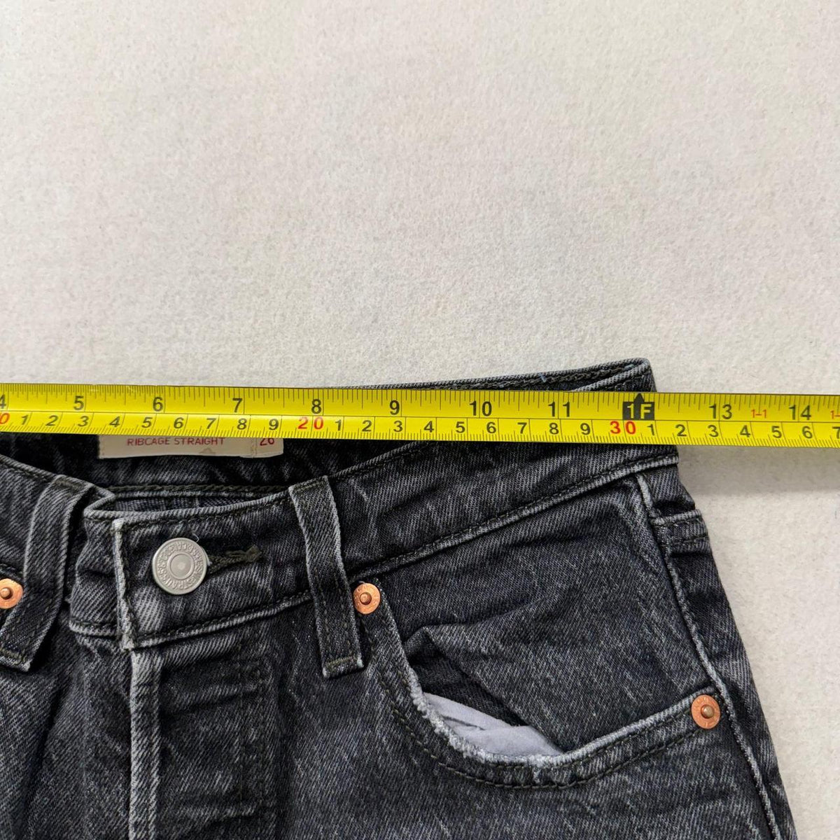 Vintage Y2K 2000's Levi's Black Dark Wash Open Leg Jeans