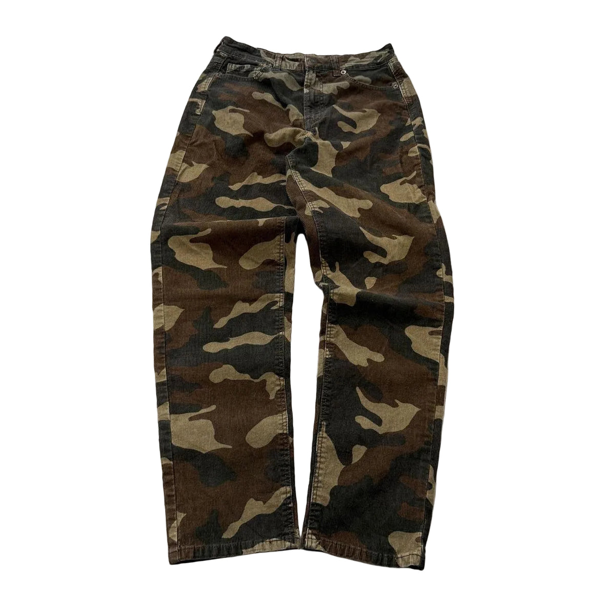 Vintage Y2K 2000's American Eagle Brown Camo Baggy Cargo Pants