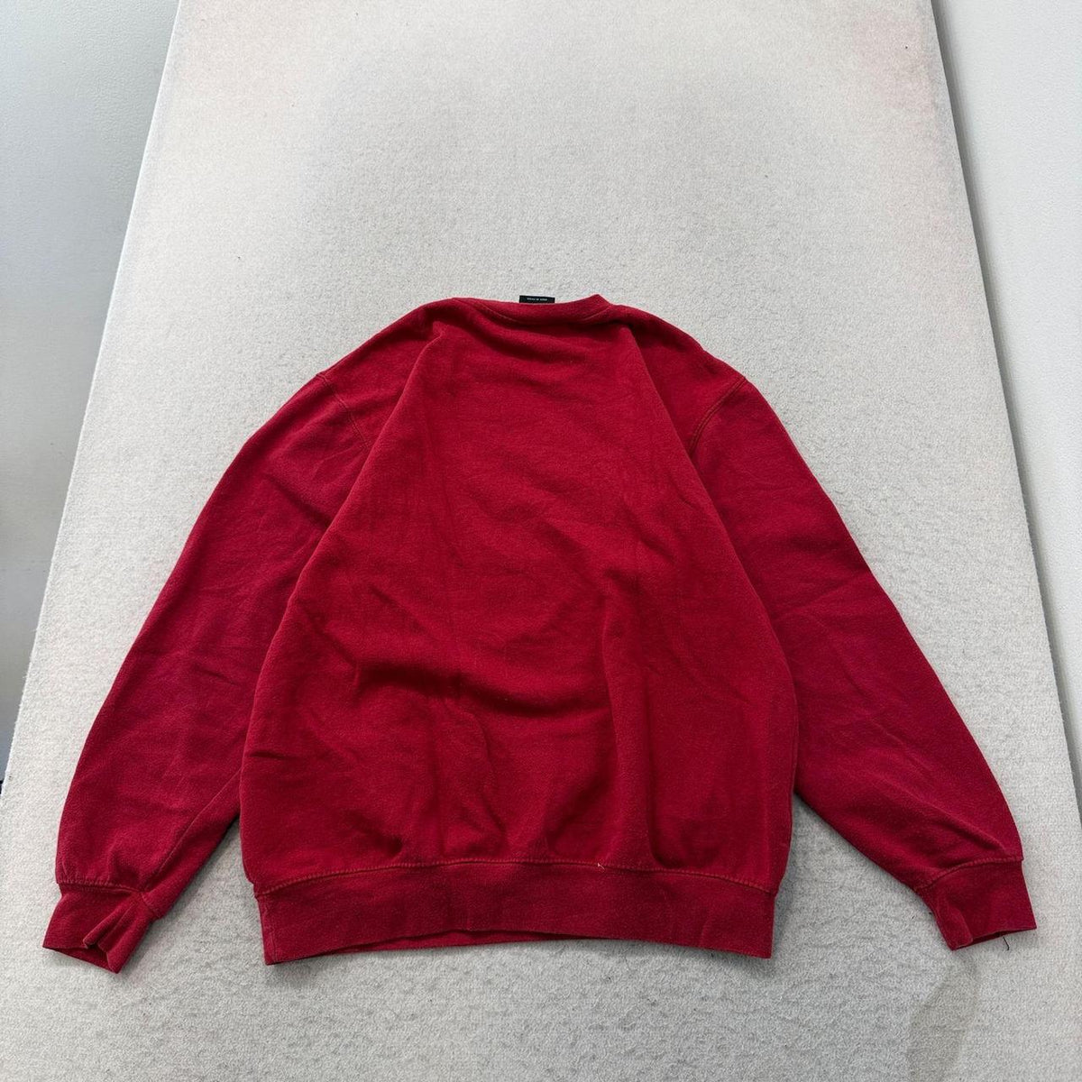 Vintage Y2K 2000's Colosseum Crimson Red Boxy Harvard Spellout Crewneck