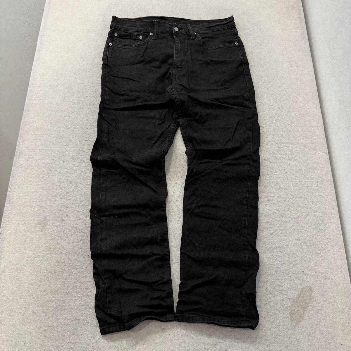 Vintage Y2K 2000's Black Dark Wash Open Leg Jeans