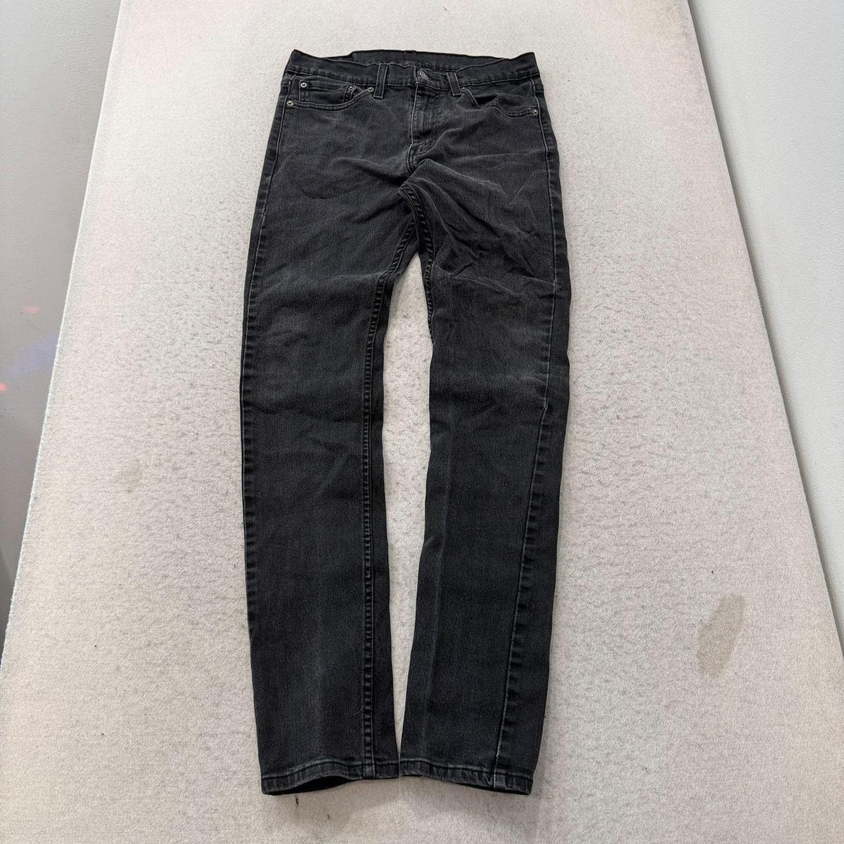 Vintage Y2K 2000's Faded Open Leg Charcoal Grey Jeans