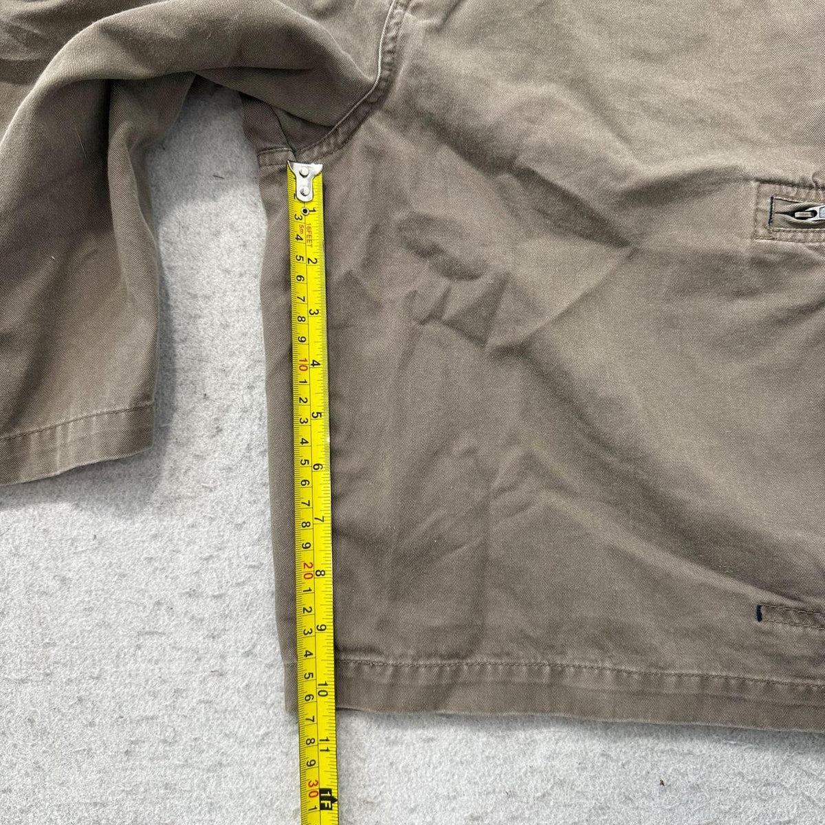 Vintage Y2K 2000's Faded Glory Khaki Baggy Faded Cargo Shorts