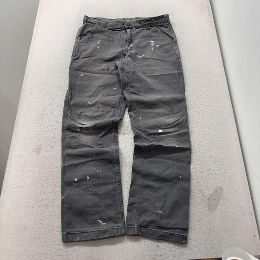 Vintage Y2K 2000's Carhartt Grey Distressed Carpenter Pants