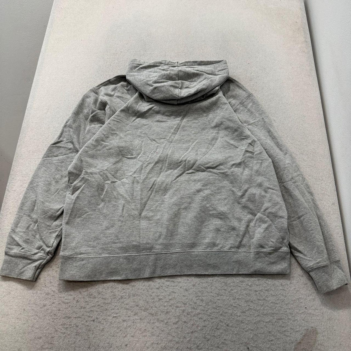 Vintage Y2K 2000's Port & Company Heather Grey Spellout Graphic Hoodie