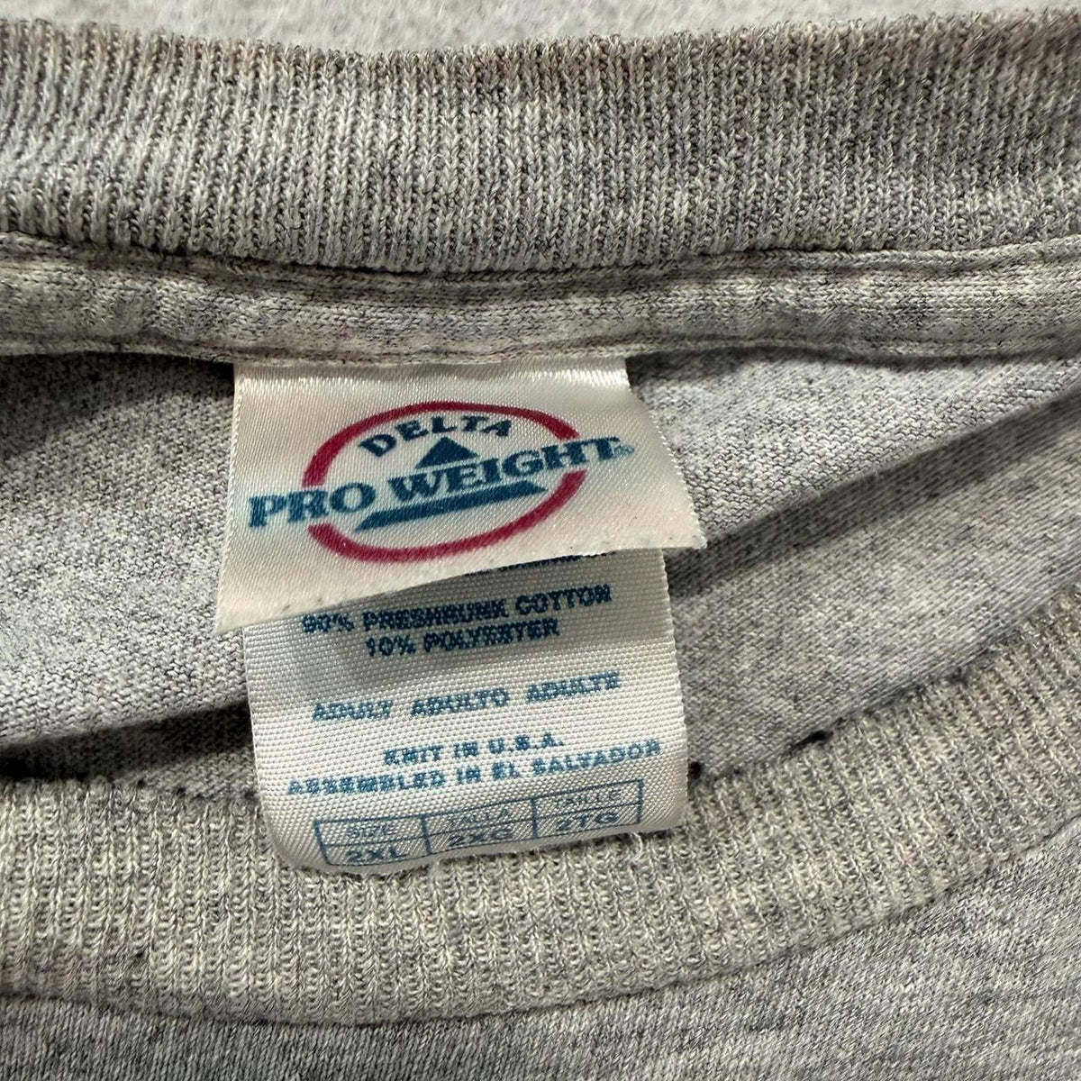 Vintage Y2K 2000's Primos Heather Grey Boxy Faded Graphic Tee