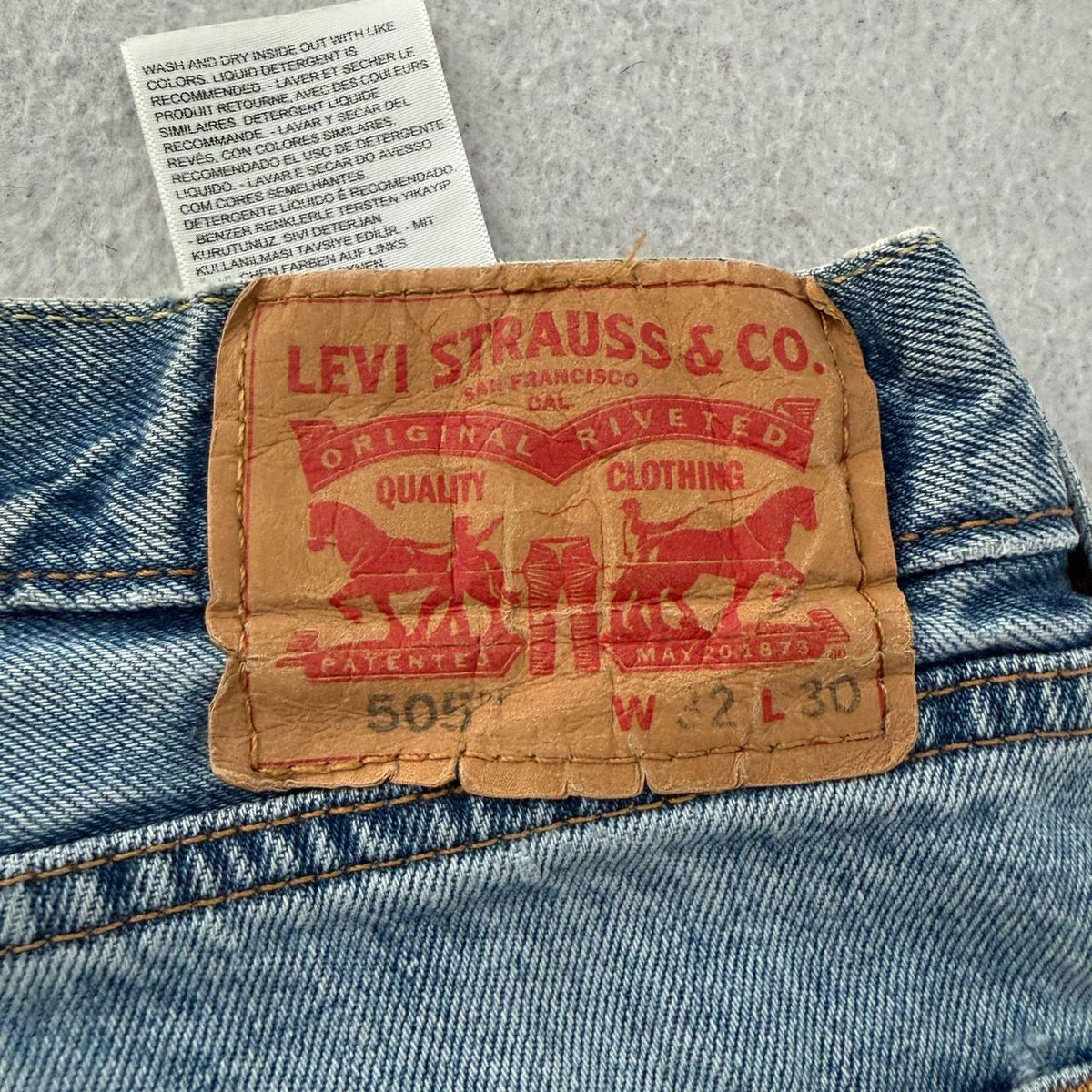 Vintage 90s Distressed Faded Open Leg Jeans
