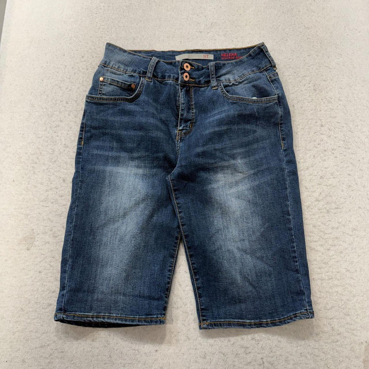 Vintage Y2K 2000's Women's Faded Open Leg Denim Shorts