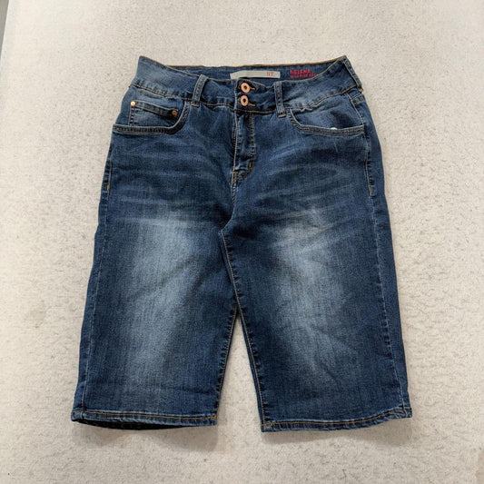 Vintage Y2K 2000's Women's Faded Open Leg Denim Shorts