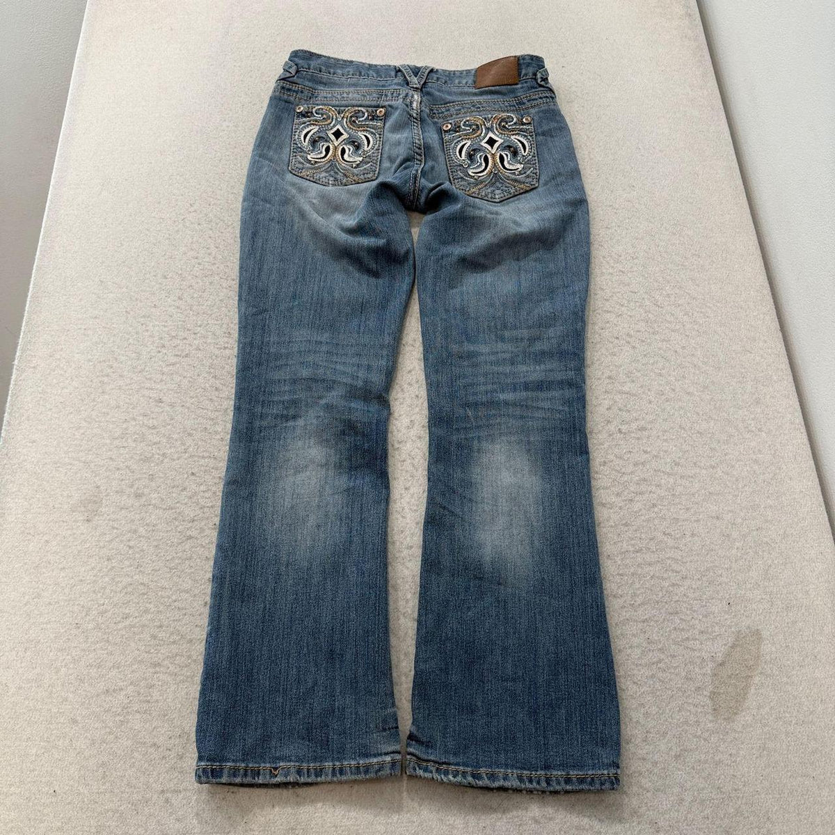 Vintage Y2K 2000's Women's Vanity Faded Open Leg Jeans