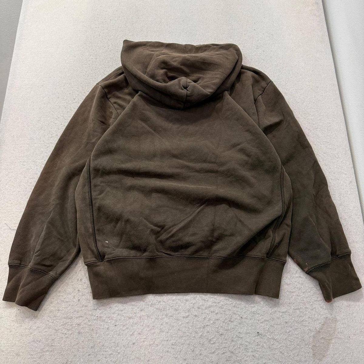 Vintage Y2K 2000's Nautica Olive Brown Oversized Faded Hoodie