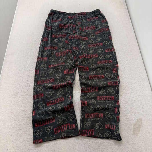Vintage 90s Led Zeppelin Faded Charcoal Graphic Pajama Pants