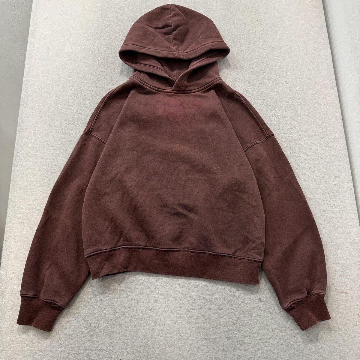 Vintage Y2K 2000's Abercrombie Burgundy Oversized Pullover Hoodie