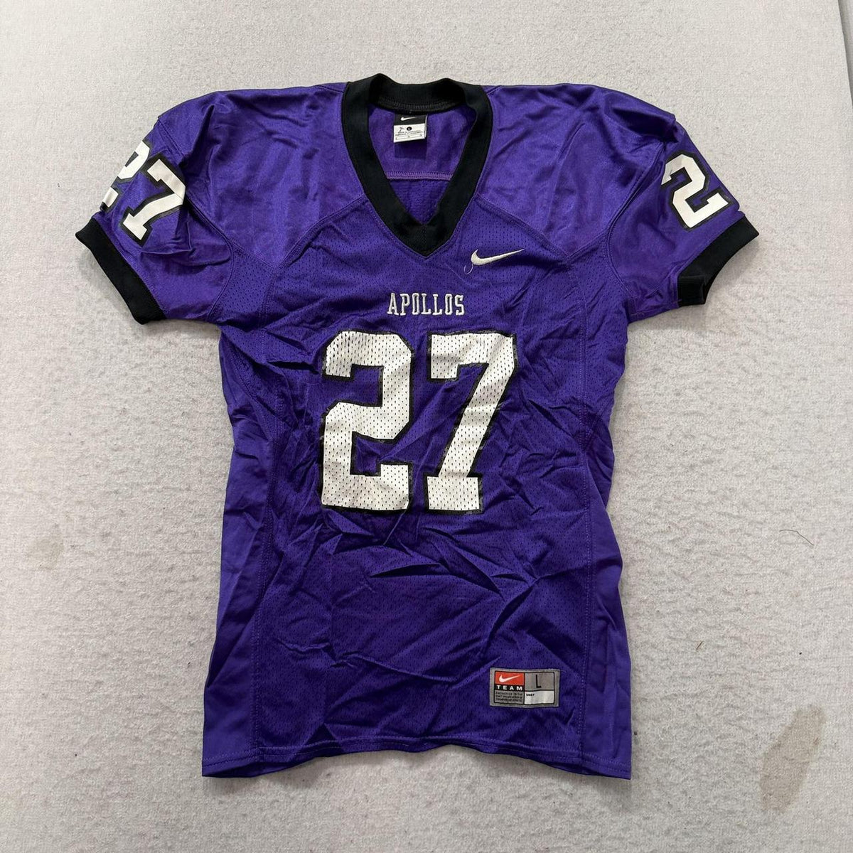 Vintage Y2K 2000's Nike Purple Boxy Graphic Football Jersey