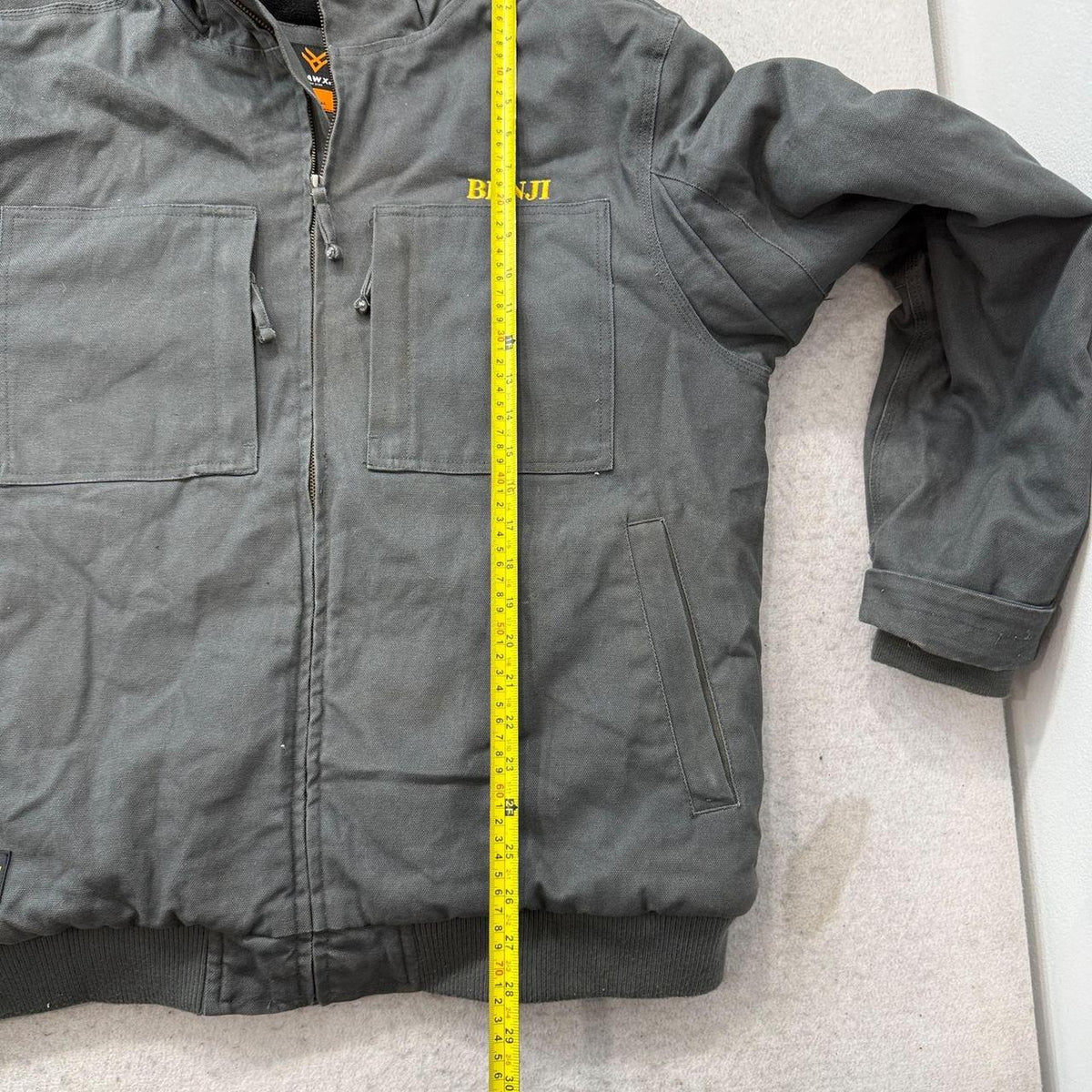Vintage Y2K 2000's HAWX Charcoal Grey Faded Work Jacket