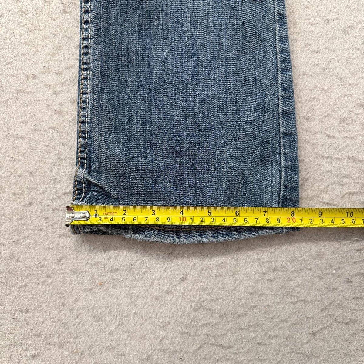 Vintage Y2K 2000's Women's Vanity Faded Open Leg Jeans